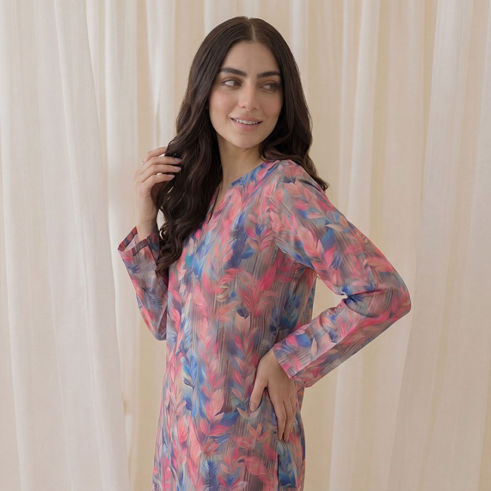 2 Piece Premium Lawn Unstitched Suit (Kurta & Trouser) LC-5016
