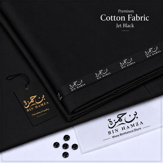 Premium Cotton By Bin Hamza | Black